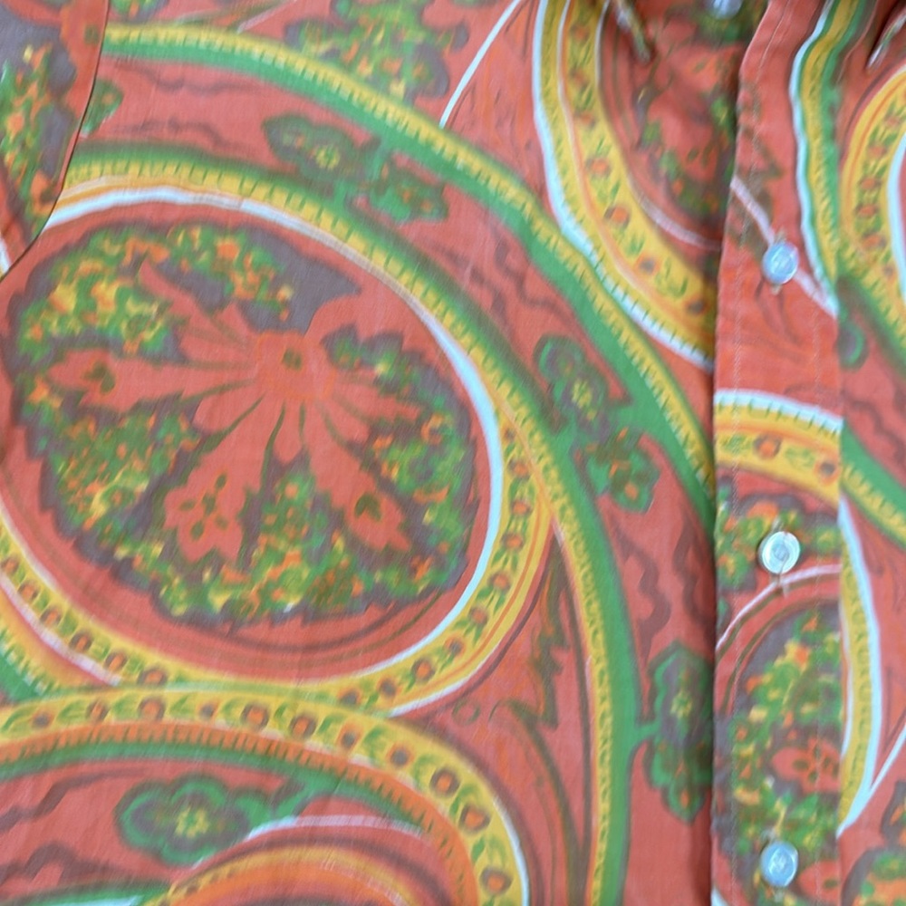 VINTAGE Brolly Male McGregor Paisley Shirt. Size small - Picture 3 of 8